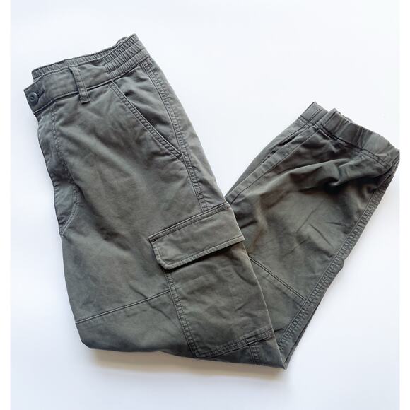 Women’s Uniqlo Dark Green Cargo Joggers Size Small - Picture 1 of 9